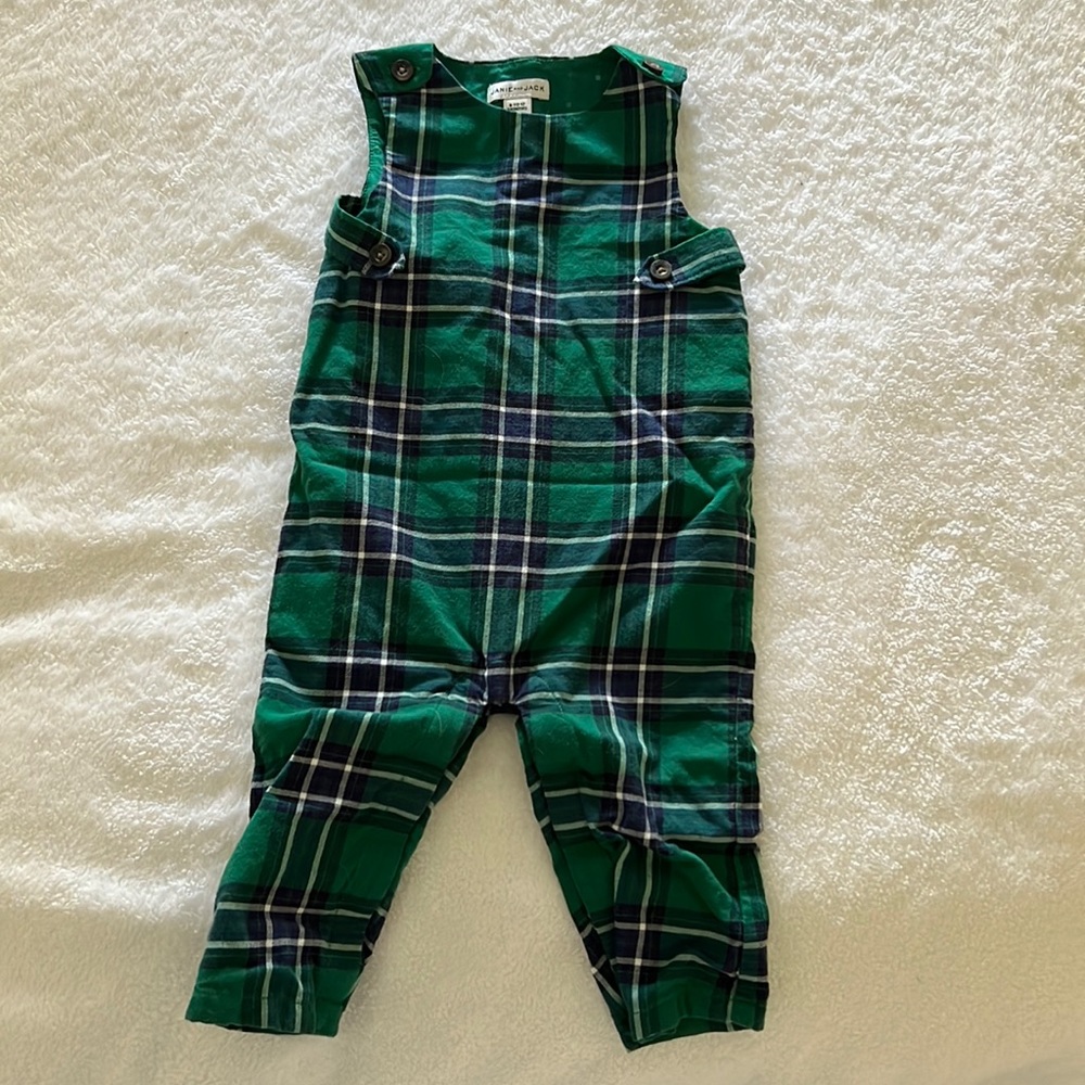 Janie & Jack - Tartan Holiday Baby Overall (6-12 months)